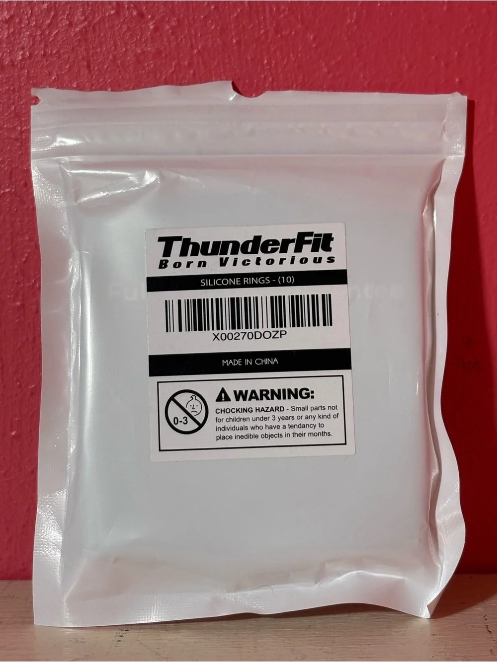 Thunderfit * Silicone Set of 7 Mens Rings Gray Black Silver Size 10 Work Safety